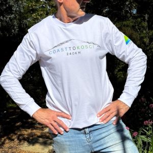 Men's Long Sleeve White Tee