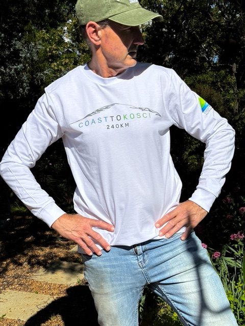 Men's Long Sleeve White Tee