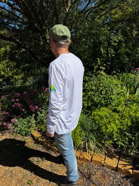 Men's Long Sleeve White Tee - Image 3